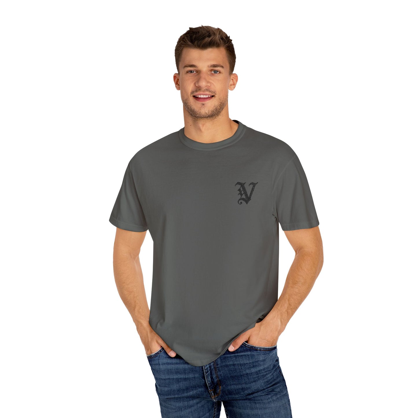 Embroidered Classic "V" Tee