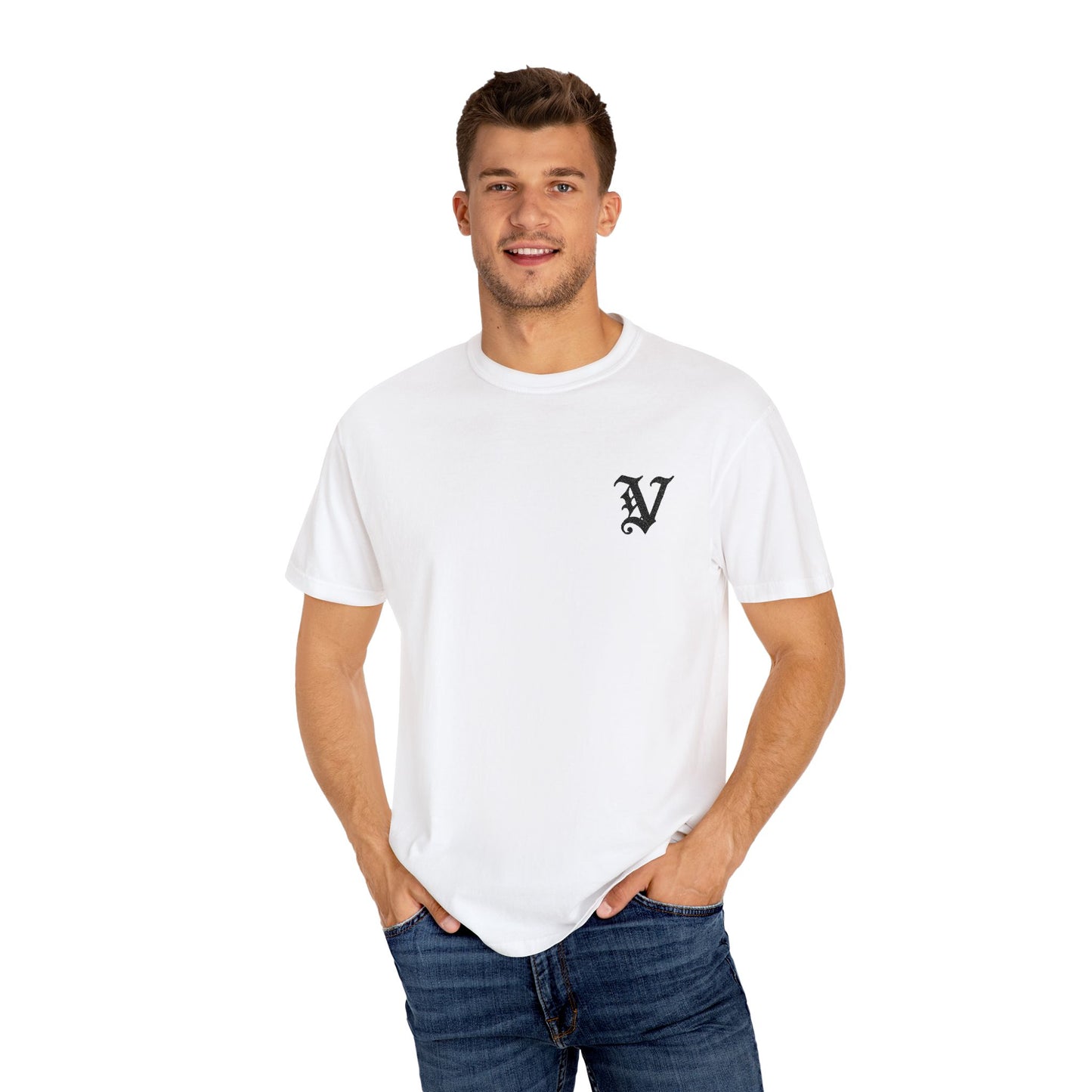 Embroidered Classic "V" Tee