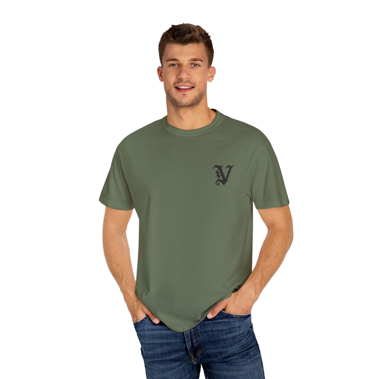 Embroidered Classic "V" Tee