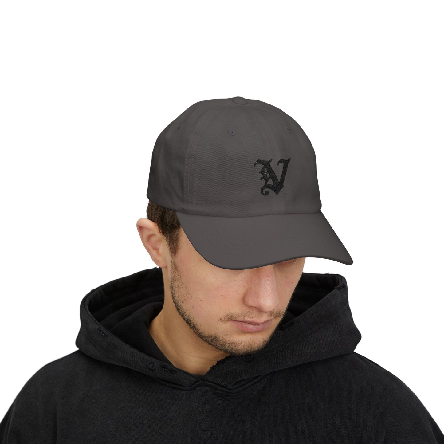 Embroidered Classic "V" Dad Cap