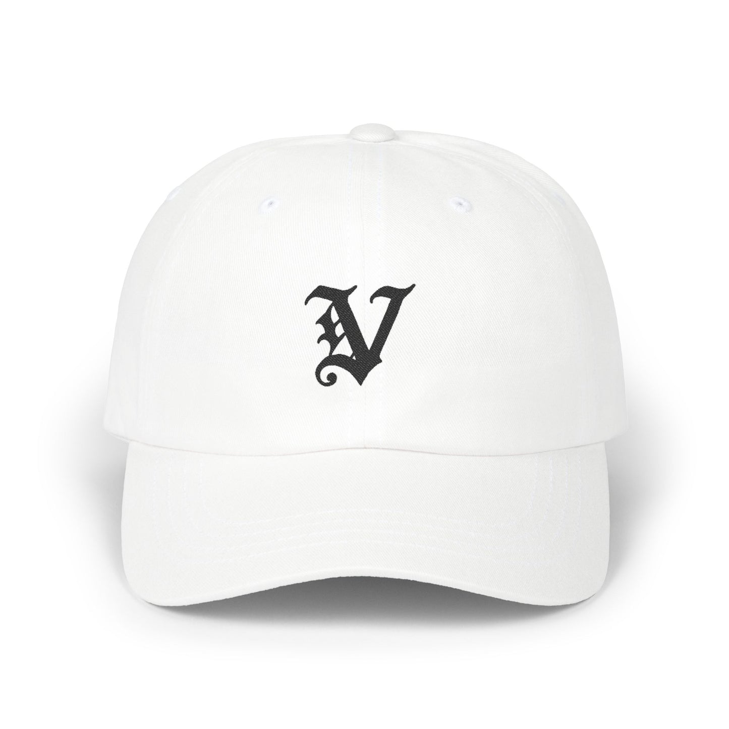 Embroidered Classic "V" Dad Cap